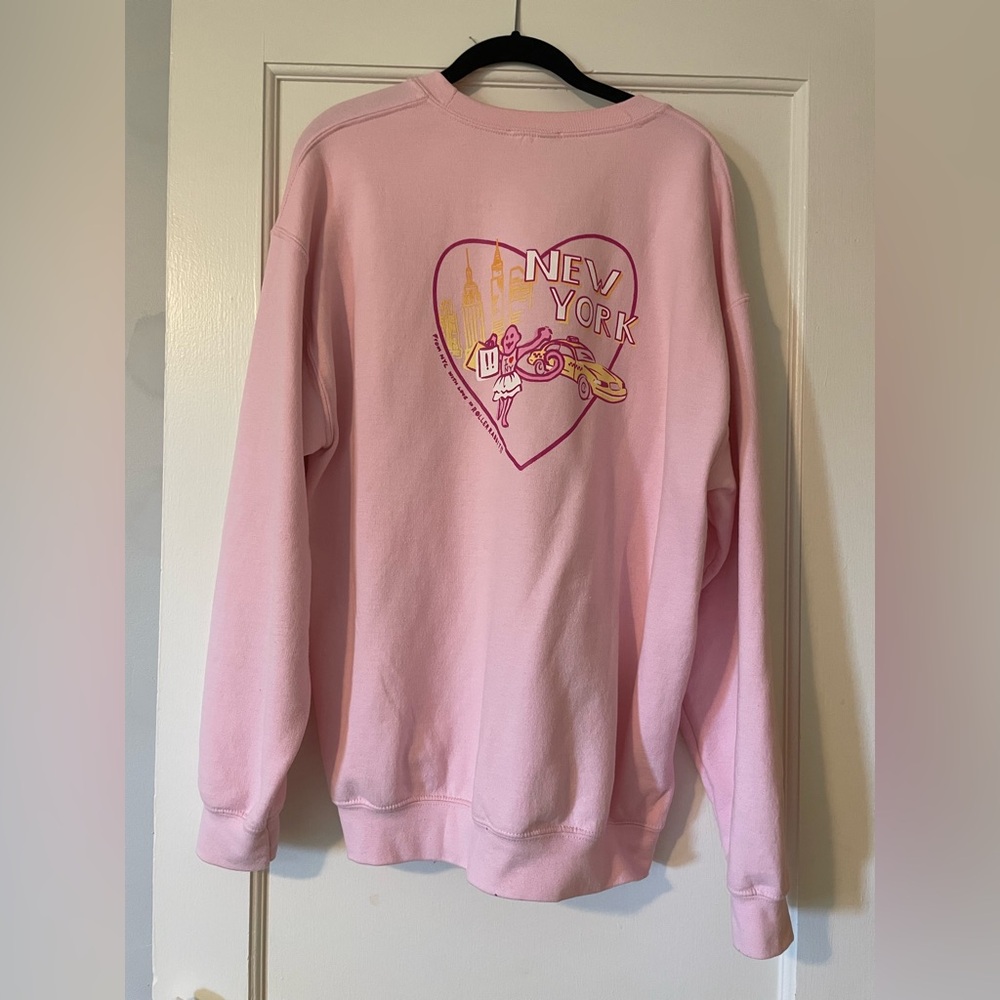 Roller Rabbit Monkey in the City Sweatshirt in Pink Size L
